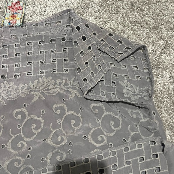 Johnny Was Gray Tunic Sz:M - Picture 6 of 14